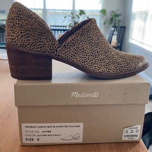 Madewell Spotted Calf Hair Booties